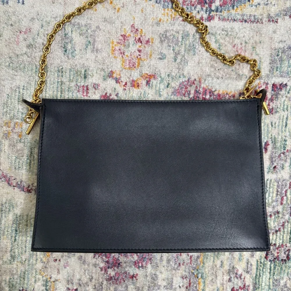 Celine Tricolor Envelope Pocket Zip Bag